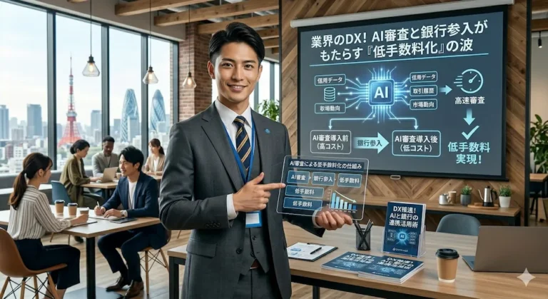 進む業界のDX！AI審査と銀行参入がもたらす「低手数料化」の波