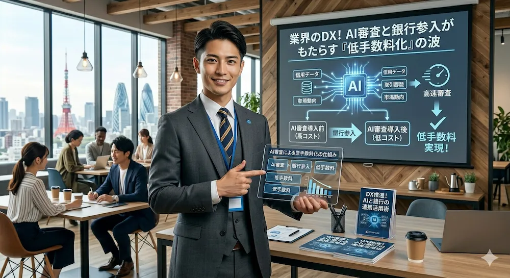 進む業界のDX！AI審査と銀行参入がもたらす「低手数料化」の波