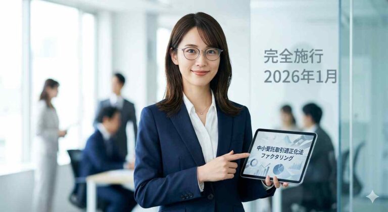 2026年1月完全施行！中小受託取引適正化法で変わるファクタリング活用術