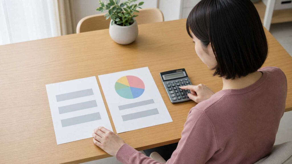 買速の手数料と手取り額を計算するイメージ