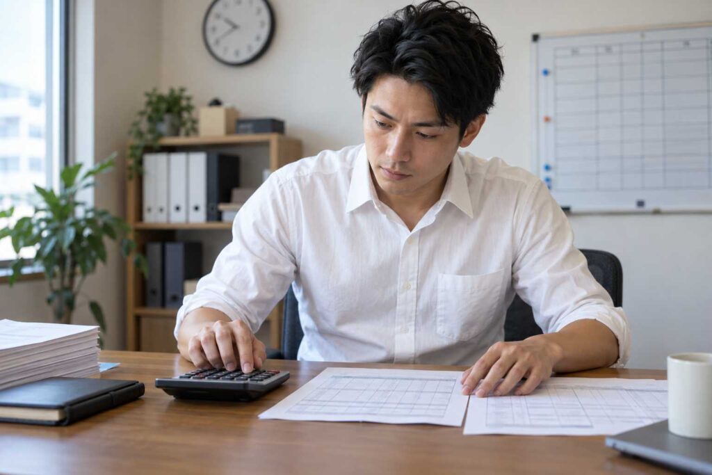 最低賃金引き上げ前に資金繰りを確認する経営者