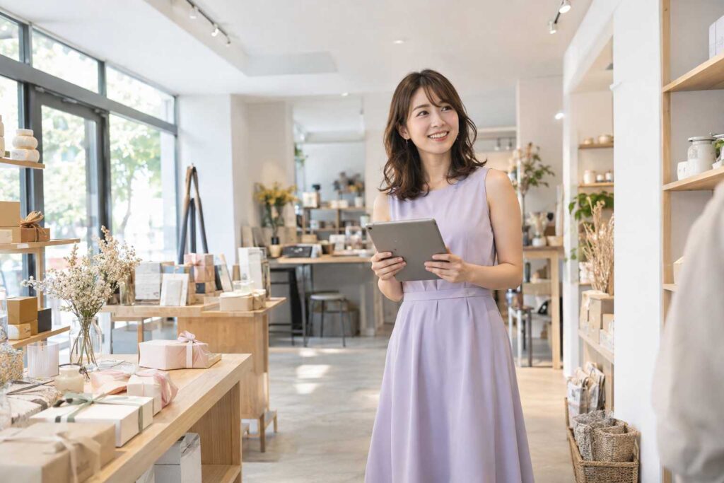 小売業の資金繰り改善を検討する経営者