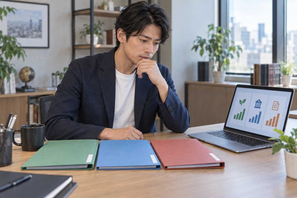 人件費と給与支払いを確認する経営者