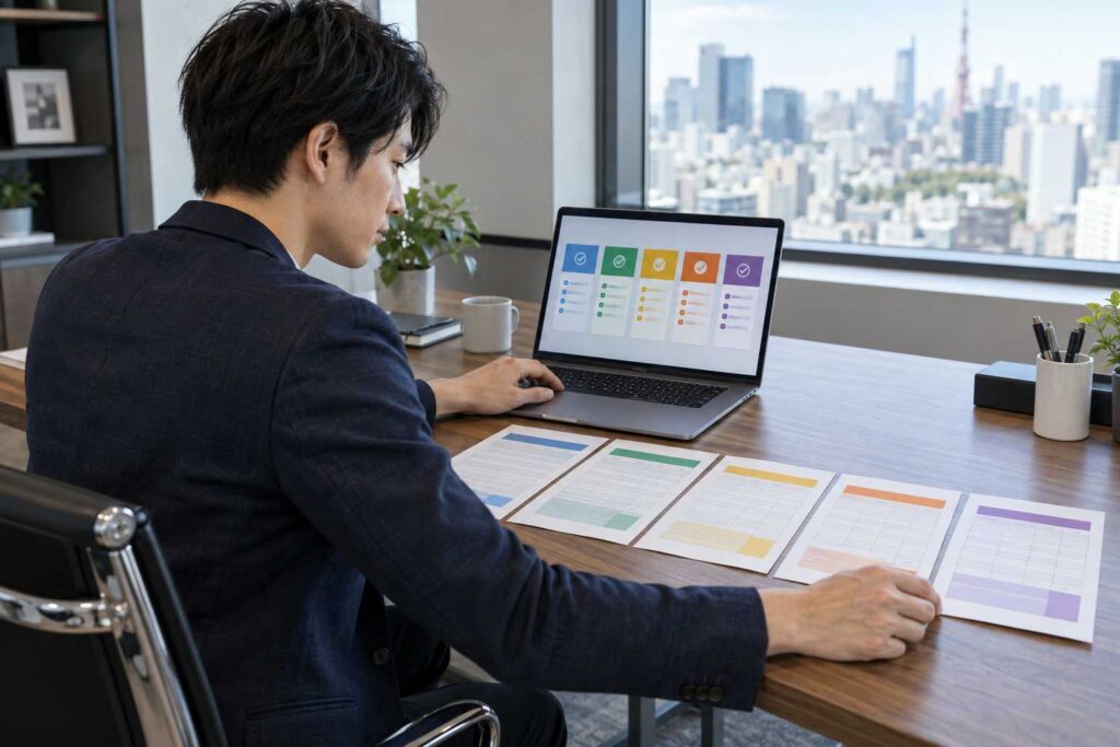 人材派遣会社向けファクタリングを比較する経営者