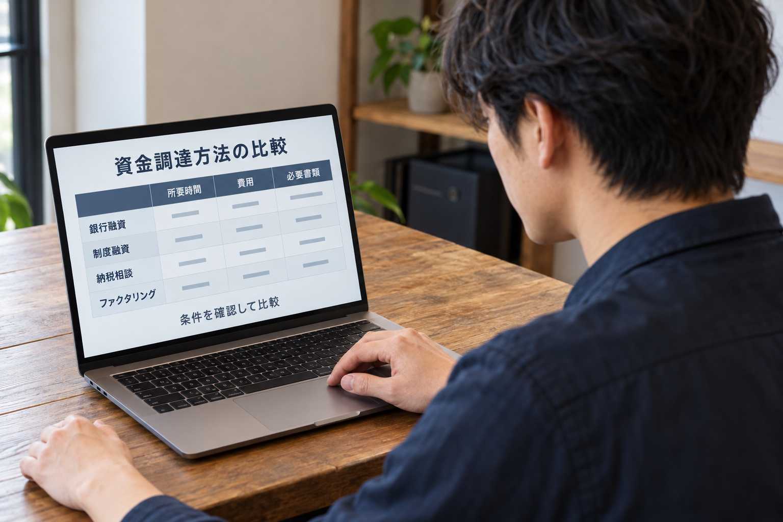 急な資金不足への対応方法比較