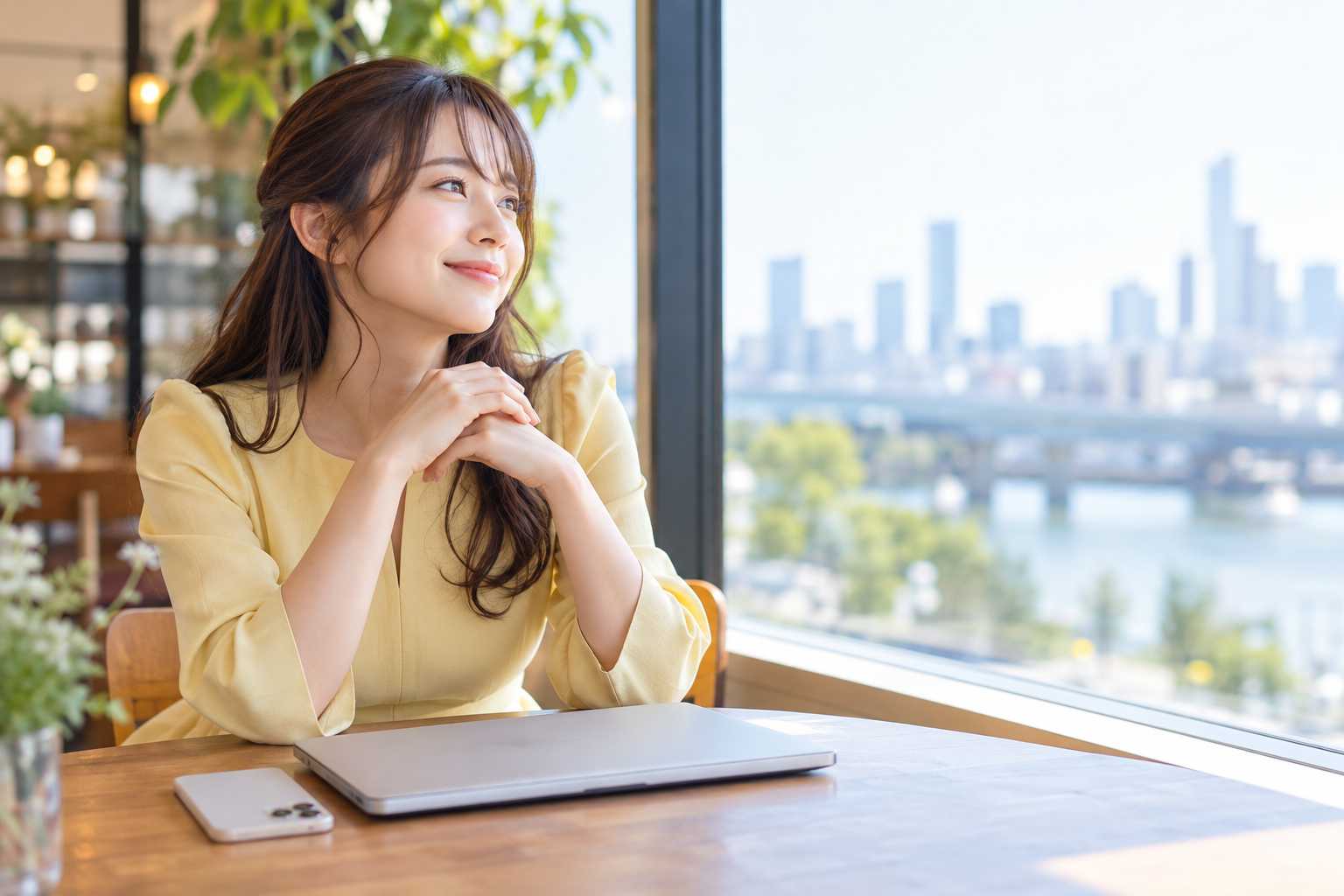 来店不要ファクタリングを検討する経営者のイメージ