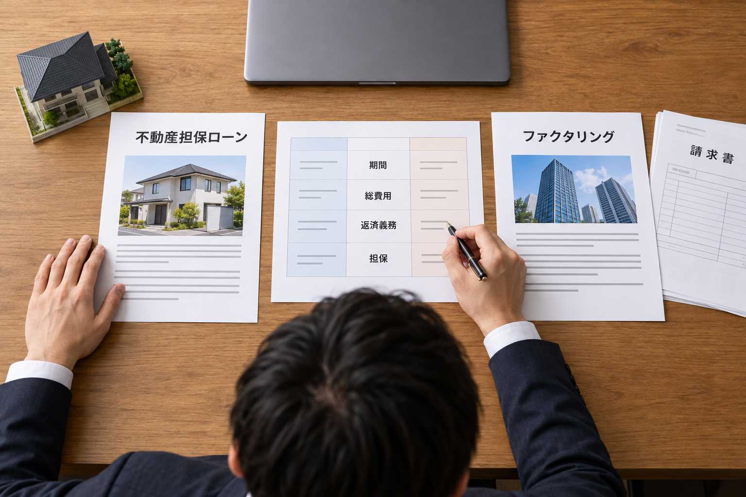 金利と手数料の違いを比較する図解