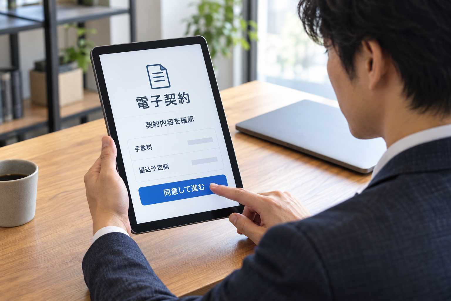 ファクタリング契約書を確認するイメージ