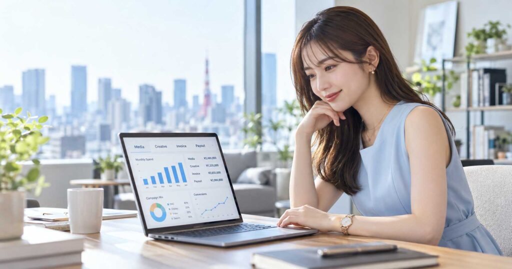 広告代理店向けファクタリングと資金繰りを解説する画像